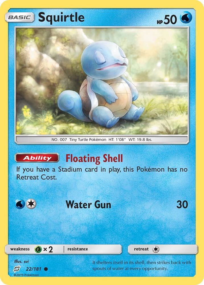 Squirtle - 22/181 Common - Team Up by The Cardboard Grind on MYNTED