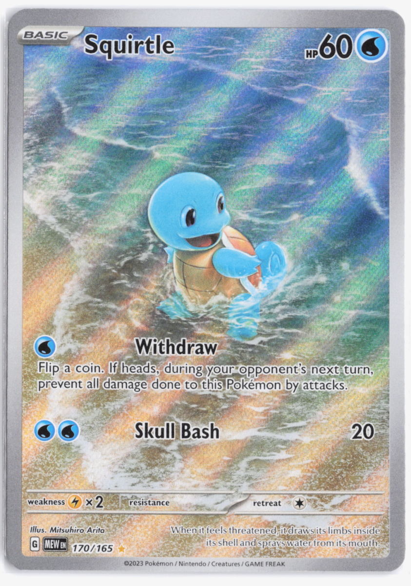 Squirtle SV: 151 Illustration Rare 170/165 by Schmutzfink TCG on MYNTED