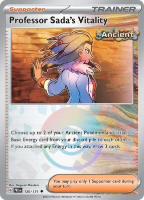 Proffesor Sada's Vitality POKEBALL REVERSE HOLO Prismatic Evolutions 120/131