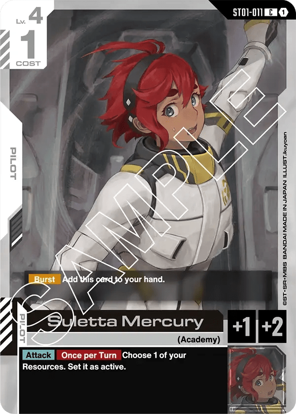 ST01 - 011 - C - Suletta Mercury - Heroic Beginnings [ST01] by MechaKai Collectibles on MYNTED