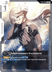 ST01 - 014 - C - Unforeseen Incident - Heroic Beginnings [ST01] by MechaKai Collectibles on MYNTED