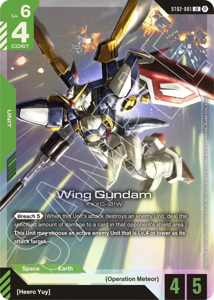 ST02 - 001 - LR - Wing Gundam - Wings of Advance [ST02] - English by MechaKai Collectibles on MYNTED