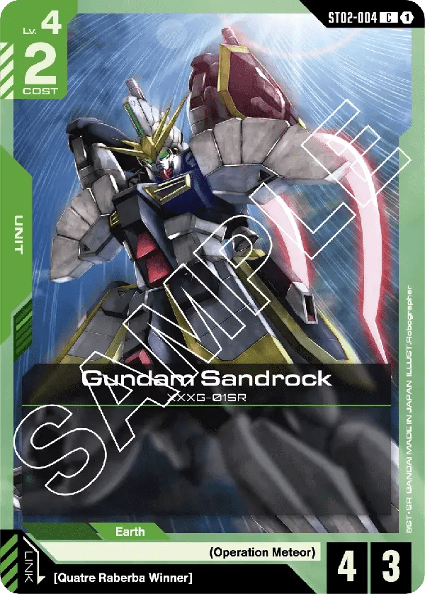ST02 - 004 - C - Gundam Sandrock - Wings of Advance [ST02] by MechaKai Collectibles on MYNTED