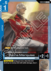 ST02 - 011 - C - Zechs Merquise - Wings of Advance [ST02] by MechaKai Collectibles on MYNTED