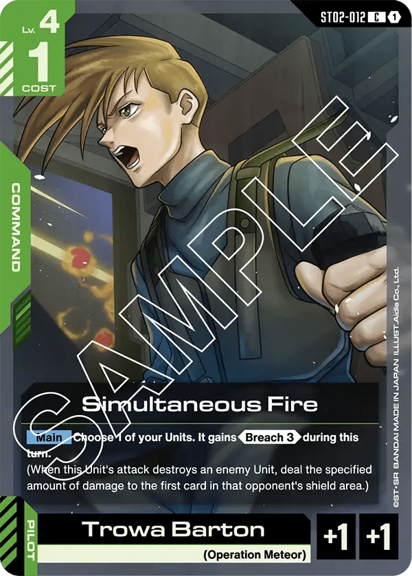 ST02 - 012 - C - Simultaneous Fire - Wings of Advance [ST02] by MechaKai Collectibles on MYNTED