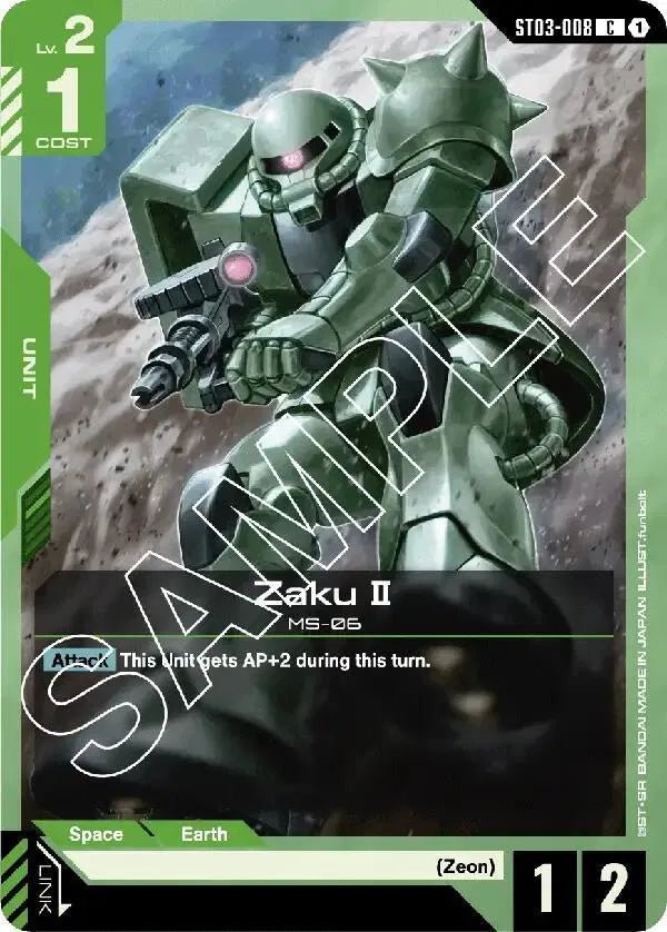 ST03 - 008 - C - Zaku II - Zeon's Rush [ST03] by MechaKai Collectibles on MYNTED