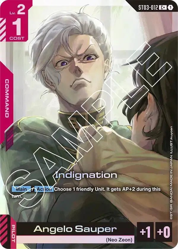 ST03 - 012 - C+ - Indignation - Zeon's Rush [ST03] by MechaKai Collectibles on MYNTED