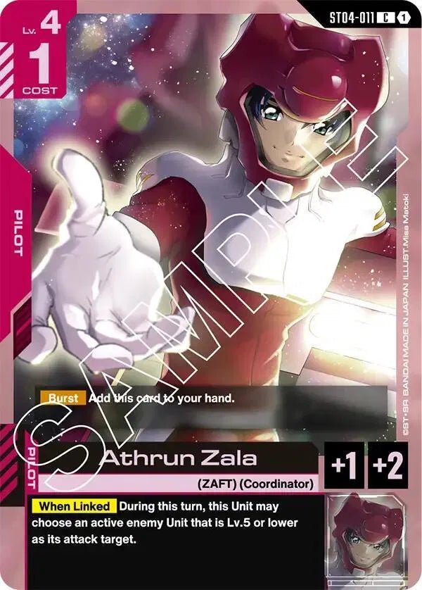 ST04 - 011 - C - Athrun Zala - SEED Strike [ST04] by MechaKai Collectibles on MYNTED