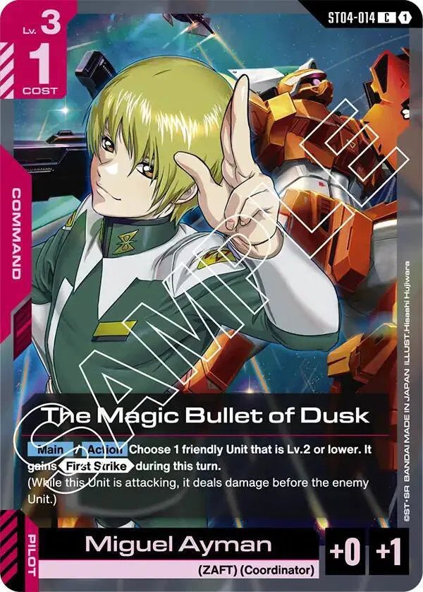 ST04 - 014 - C - The Magic Bullet of Dusk - SEED Strike [ST04] by MechaKai Collectibles on MYNTED