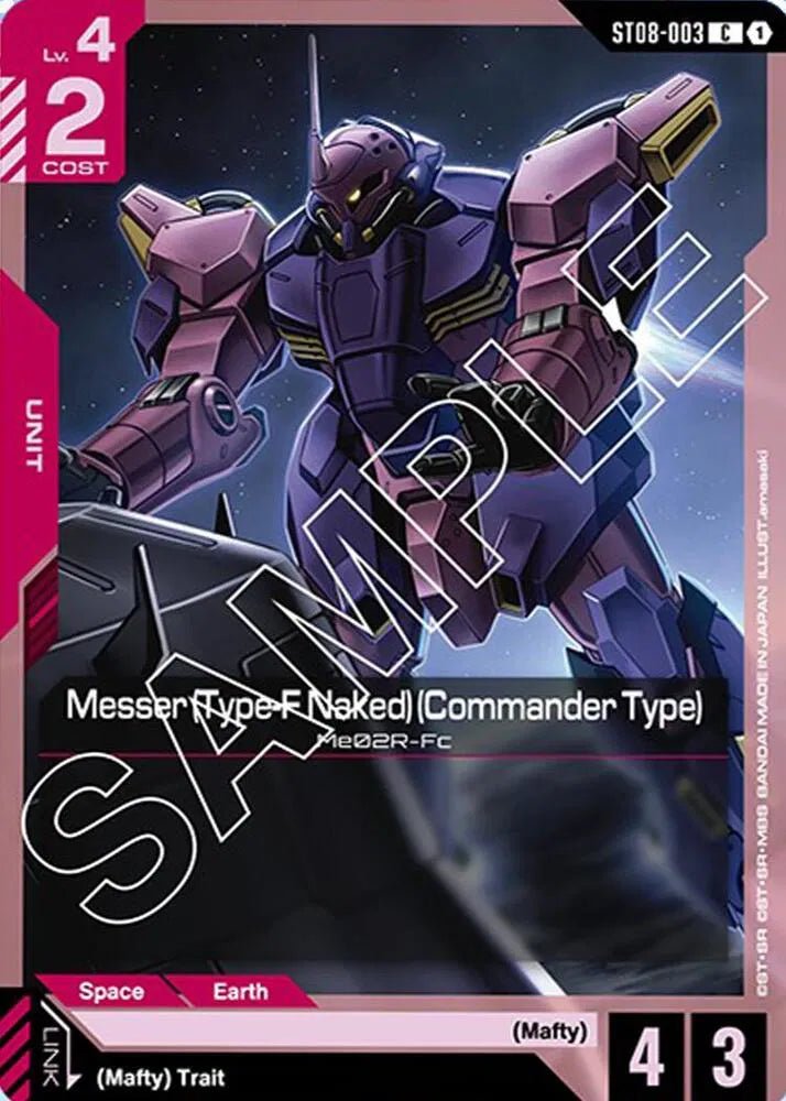 ST08 - 003 - C - Messer (Type - F Naked) (Commander Type) - Flash of Radiance [ST08] by MechaKai Collectibles on MYNTED