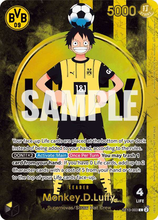 ST13 - 003 BVB Luffy Promo by PlayVault on MYNTED