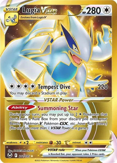 Lugia VSTAR (Secret) - Silver Tempest - SR 211/195 - English