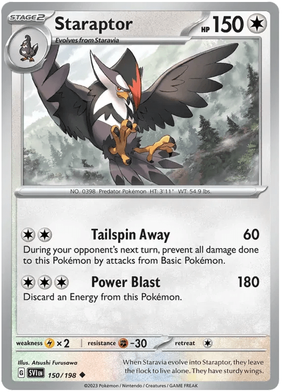 Staraptor 150/198 · Reverse Holofoil (Scarlet & Violet Base Set) by ISB Collector on MYNTED