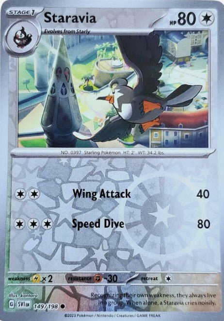 Staravia [Reverse Holo] 149 Pokemon Scarlet & Violet by Shaibz TCG on MYNTED