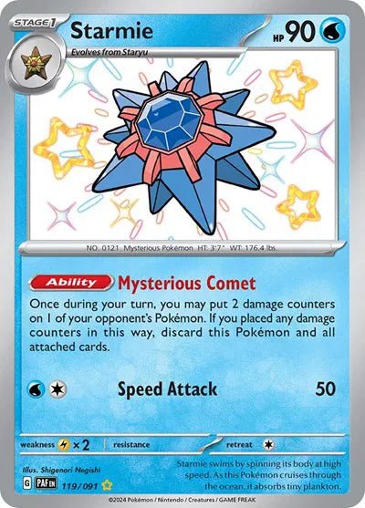 Starmie Paldean Fates Shiny Rare 119/091 by Schmutzfink TCG on MYNTED