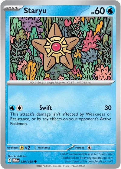 Staryu - 120/165 - Reverse Holofoil by The Archive Stop on MYNTED