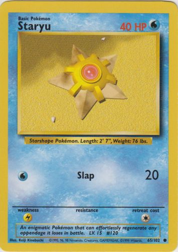 Staryu - 65/102 by PokeCollect on MYNTED