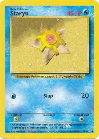 Staryu Base Set (Unlimited) Common • 65 Normal by Marnie’s TCG on MYNTED