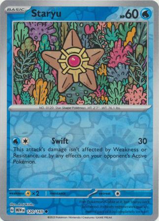 Staryu SV: 151 Common • 120/165 Reverse Holofoil by Shark Pop Culture on MYNTED