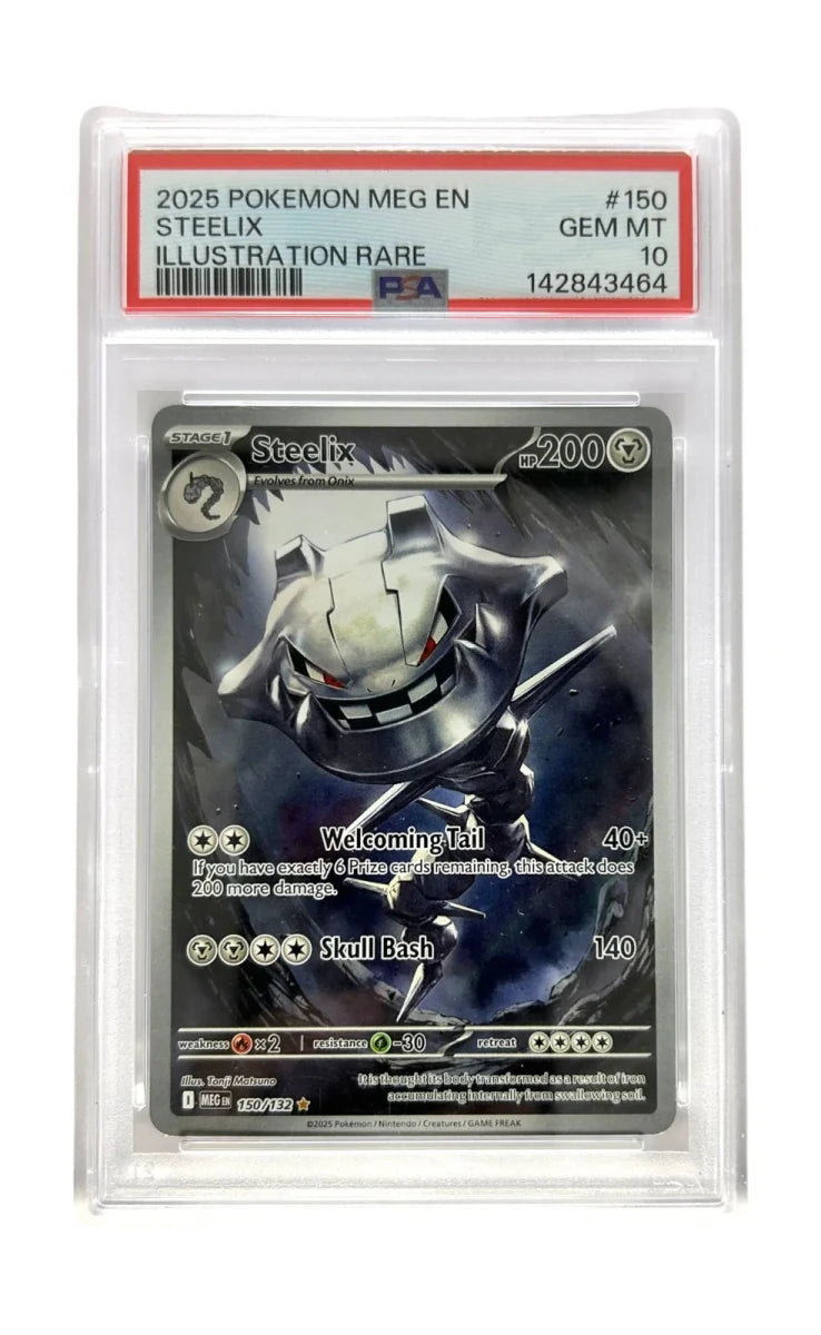 Steelix 150/132 (Mega Evolution) — PSA 10 by Umami Vault on MYNTED