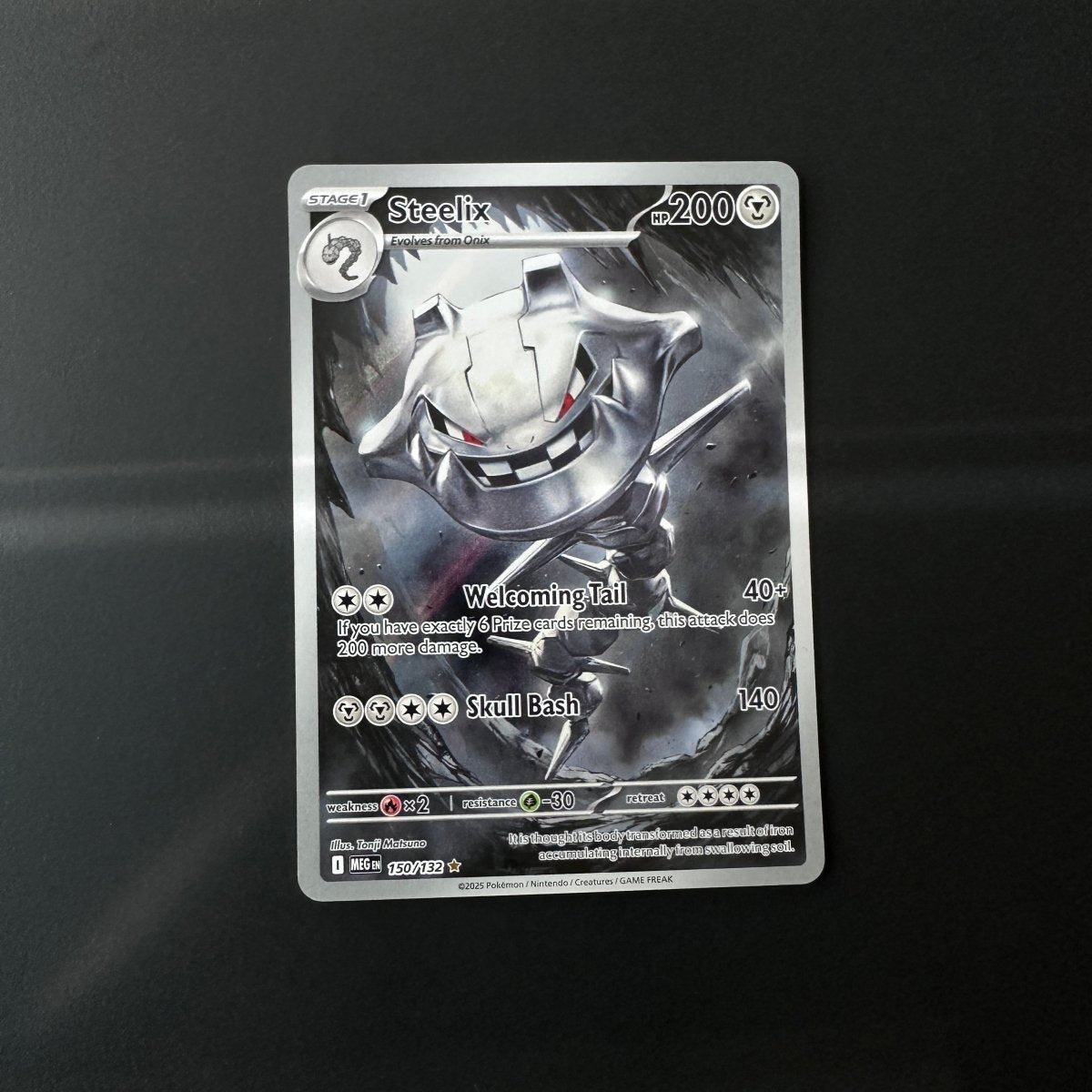 Steelix Mega Evolution Illustration Rare 150/132 by The Greatest on MYNTED
