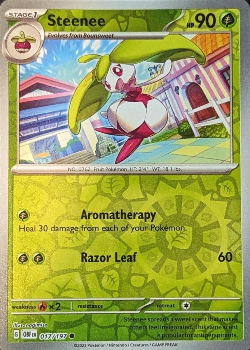 Steenee [Reverse Holo] 17 Pokemon Obsidian Flames by Moe‘s Vault on MYNTED