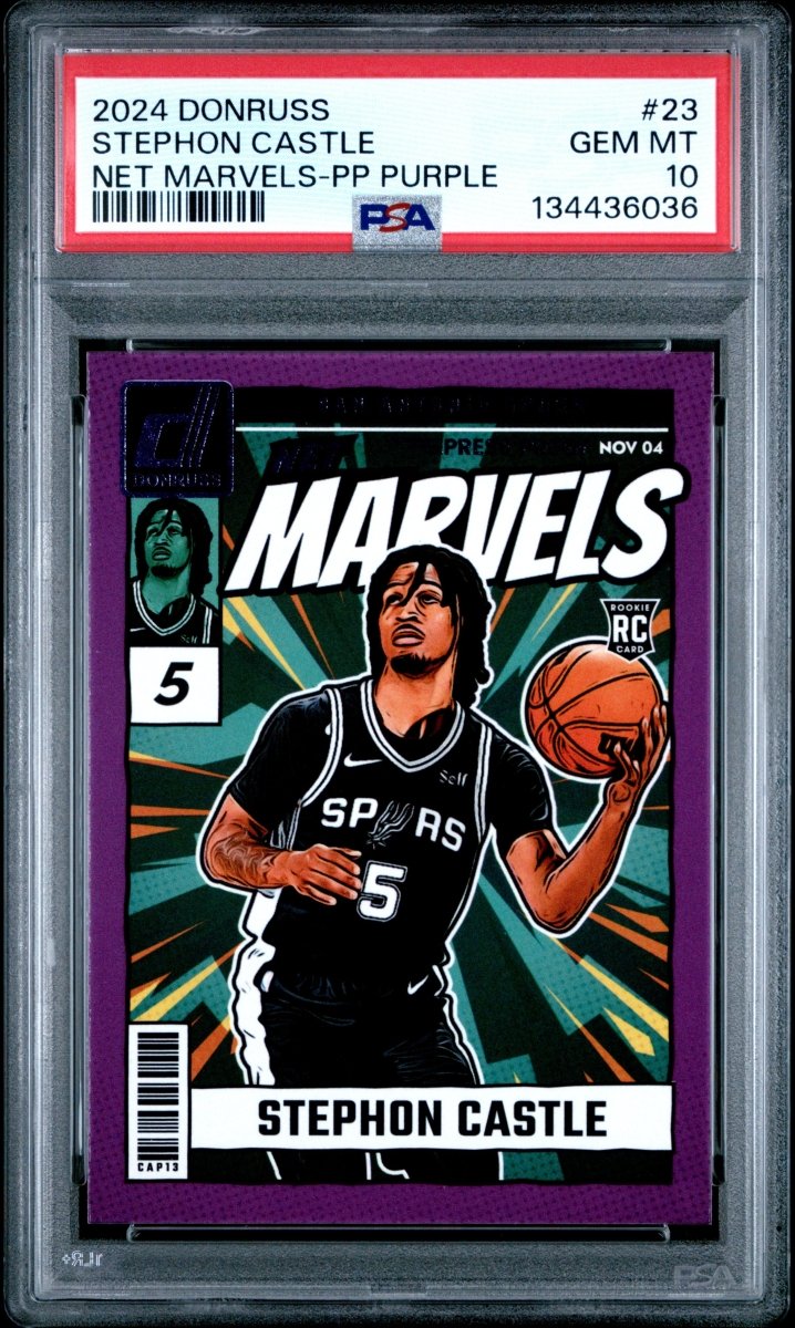 Stephon Castle 2024 Donruss Net Marvels Press Proof Purple by Rip and Collect on MYNTED