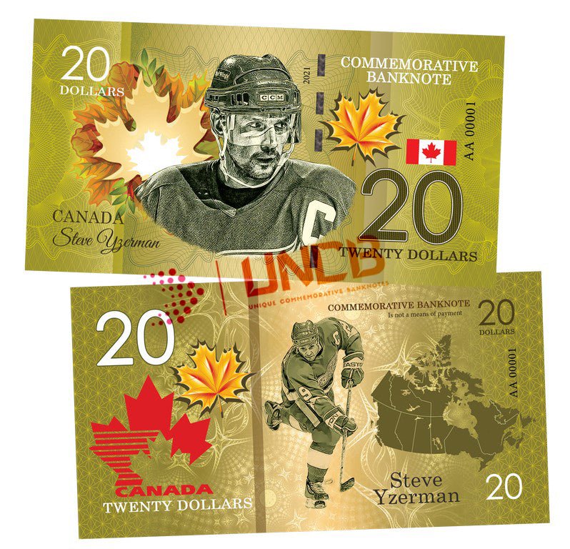 STEVE UZERMAN 20 Dollars UNCB banknote by UNCB on MYNTED
