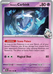 Steven's Carbink - 086/182 - Reverse Holofoil by The Archive Stop on MYNTED