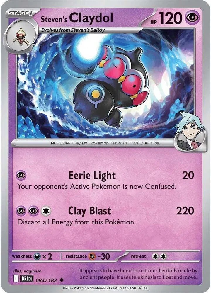 Steven's Claydol 084/182 · Reverse Holofoil (Destined Rivals) by ana3mor TCG on MYNTED