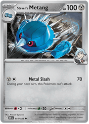 Steven's Metang 144/182 Uncommon | Scarlet & Violet – Destined Rivals by Worth the XP on MYNTED