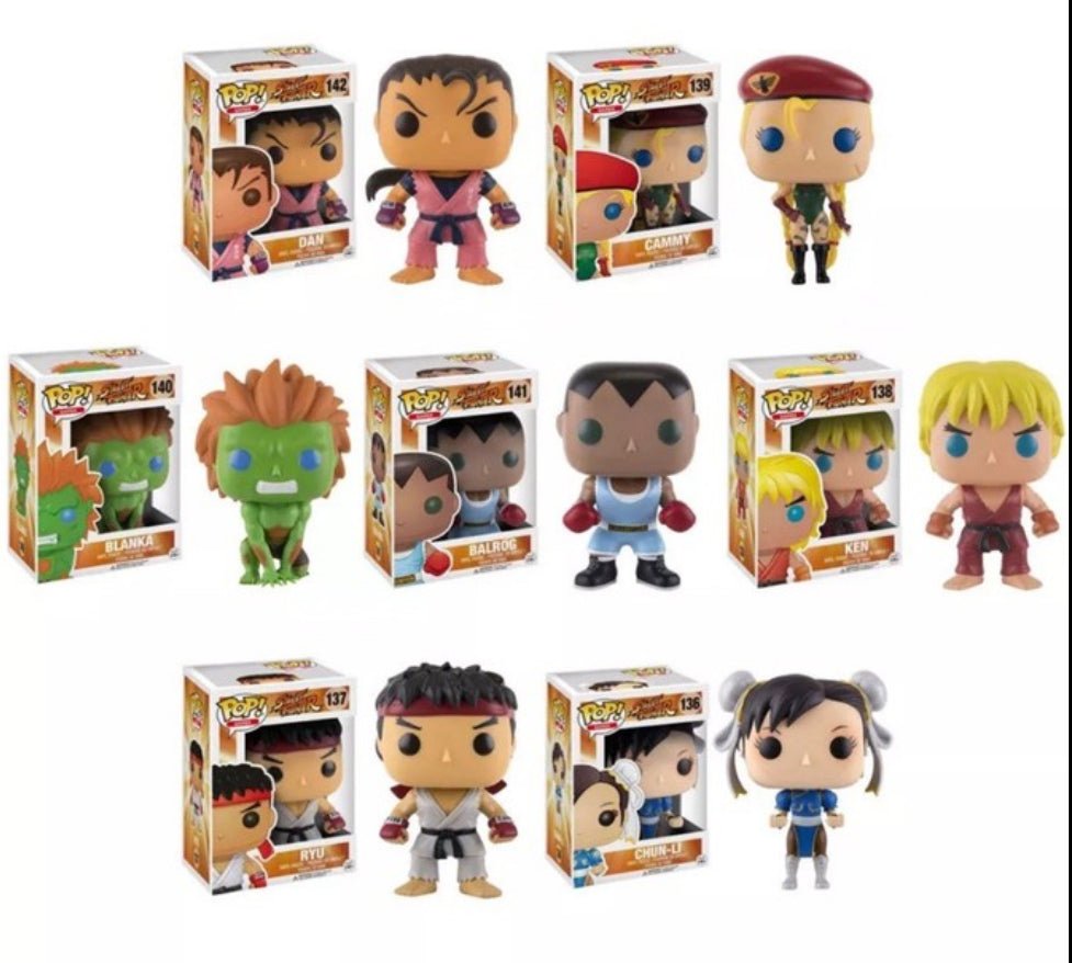Street Fighter Full Set Funko Pops by Falconloot on MYNTED