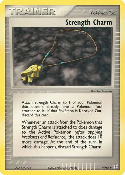 Strength Charm EX Team Magma vs Team Aqua Uncommon • 74 Normal by Marnie’s TCG on MYNTED