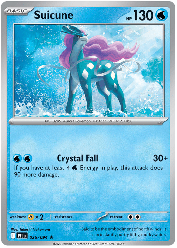 Suicune 026/094 Holo | Mega Evolution – Phantasmal Flames by Worth the XP on MYNTED