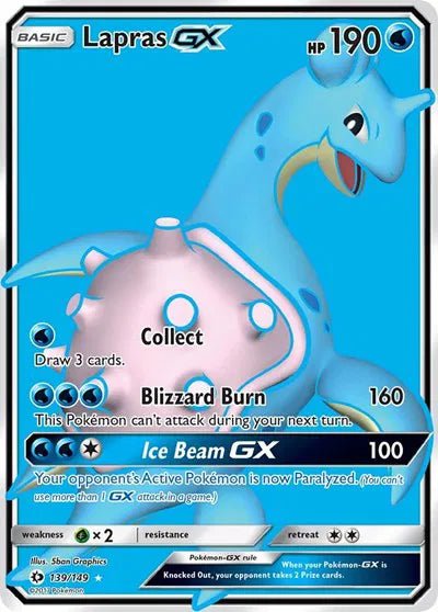 Sun & Moon Base Set Lapras GX 139/149 by PlayVault on MYNTED