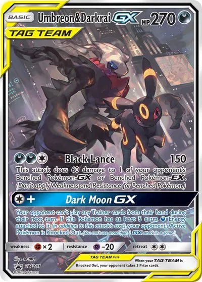 Sun & Moon Promo Umbreon & Darkrai GX SM241 - LP by PlayVault on MYNTED