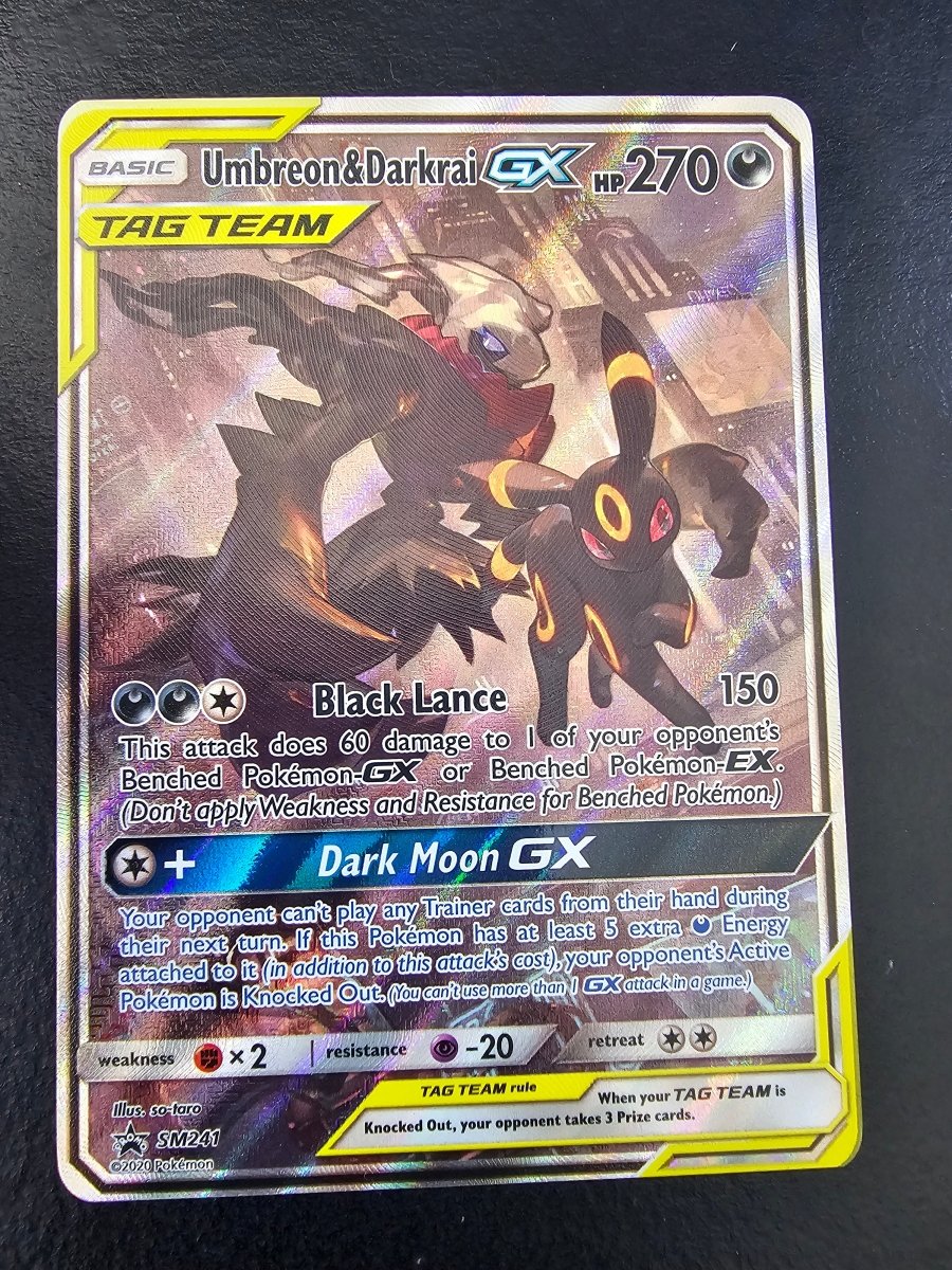 Sun & Moon Promo Umbreon & Darkrai GX SM241 - LP by PlayVault on MYNTED