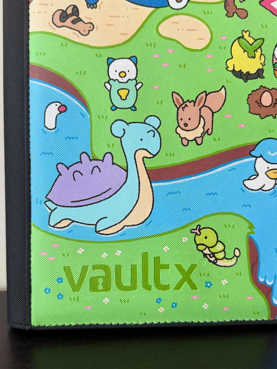Sunset Pokemon Cliff - Hand-painted VaultX Binder by Happ's Shop on MYNTED