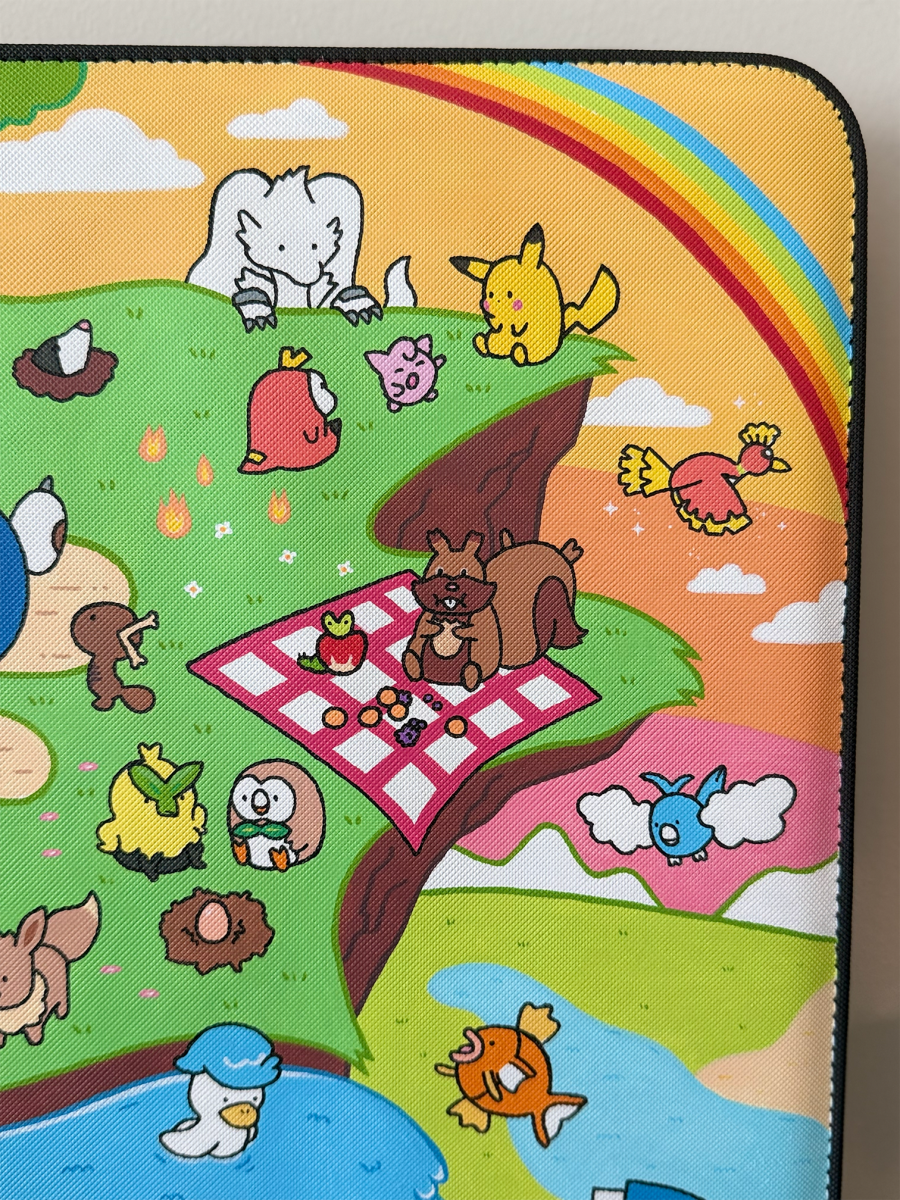 Sunset Pokemon Cliff - Hand-painted VaultX Binder by Happ's Shop on MYNTED
