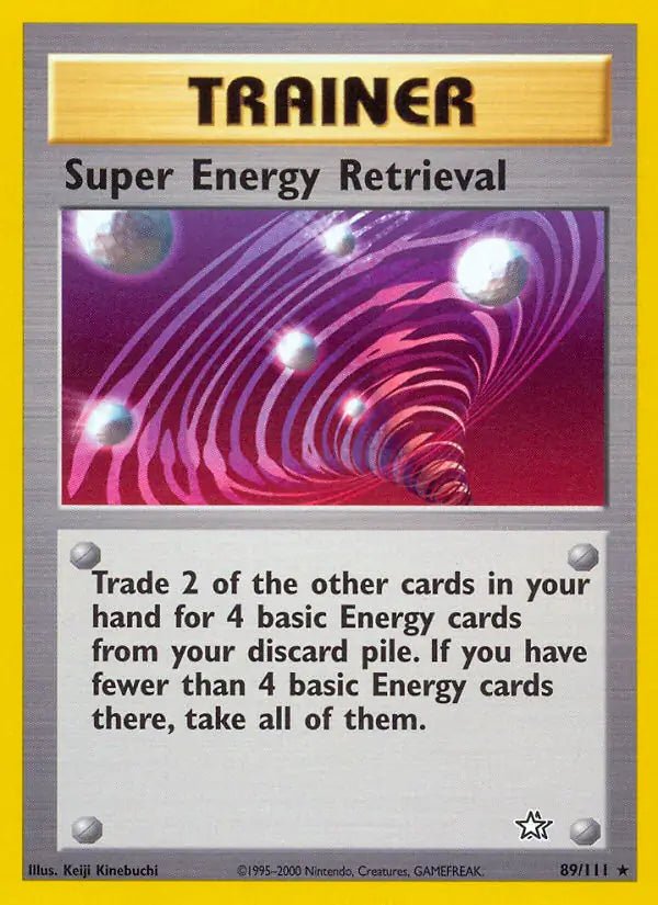 Super Energy Retrieval Neo Genesis Rare • 89 Unlimited by Marnie’s TCG on MYNTED