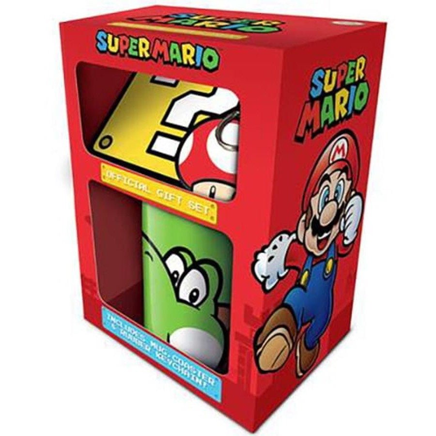 Super Mario (Yoshi) Mug Coaster Keychain Gift Set by Gamified on MYNTED