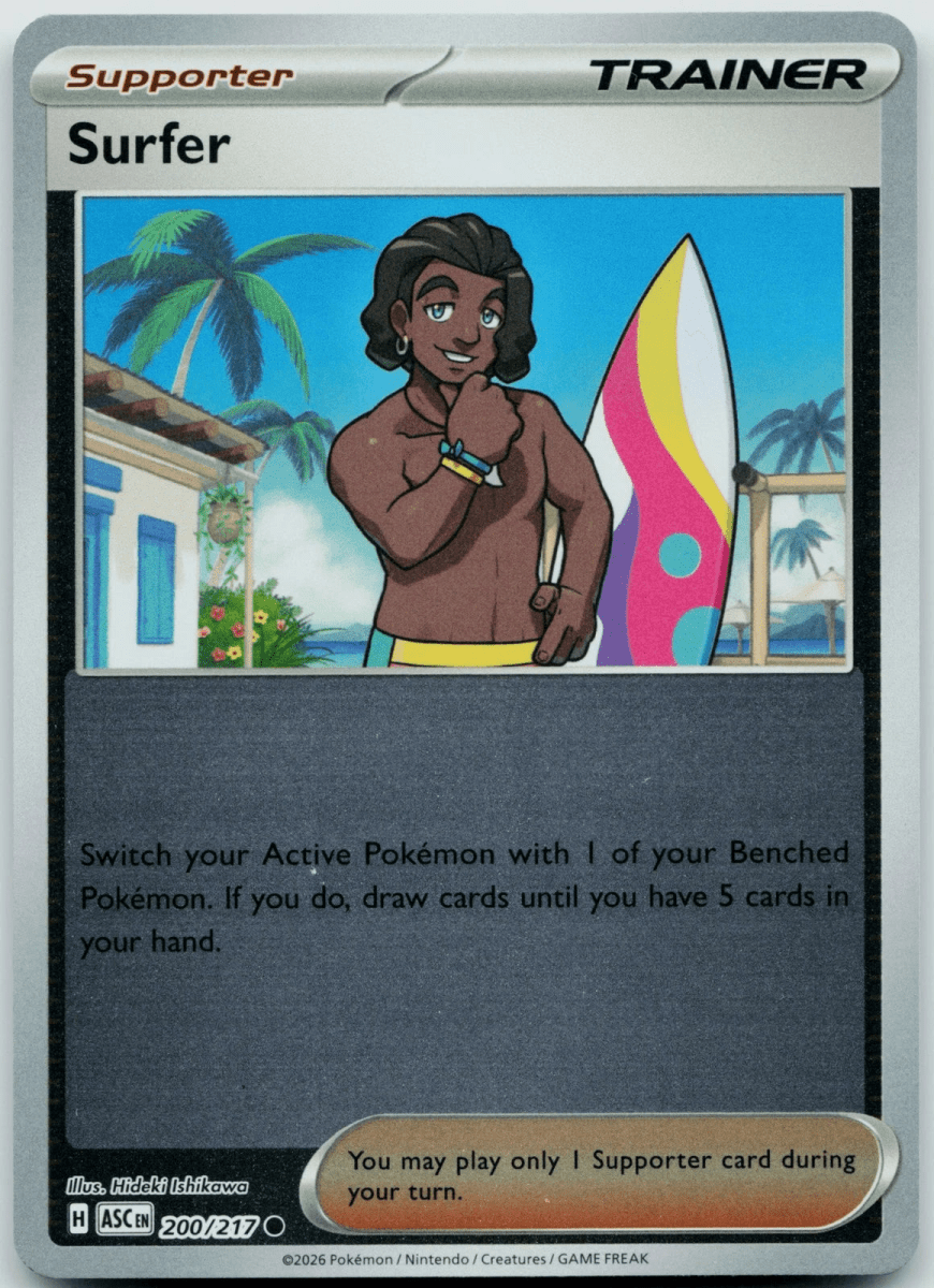 Surfer - 200/217 (Reverse Holo) - ME: Ascended Heroes (ASC) by SAFAQATI on MYNTED