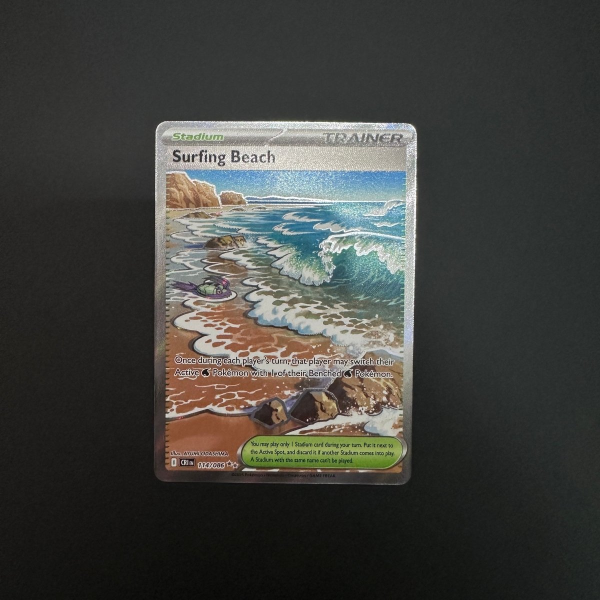 Surfing Beach Chaos Rising Ultra Rare 114/086 by The Greatest on MYNTED