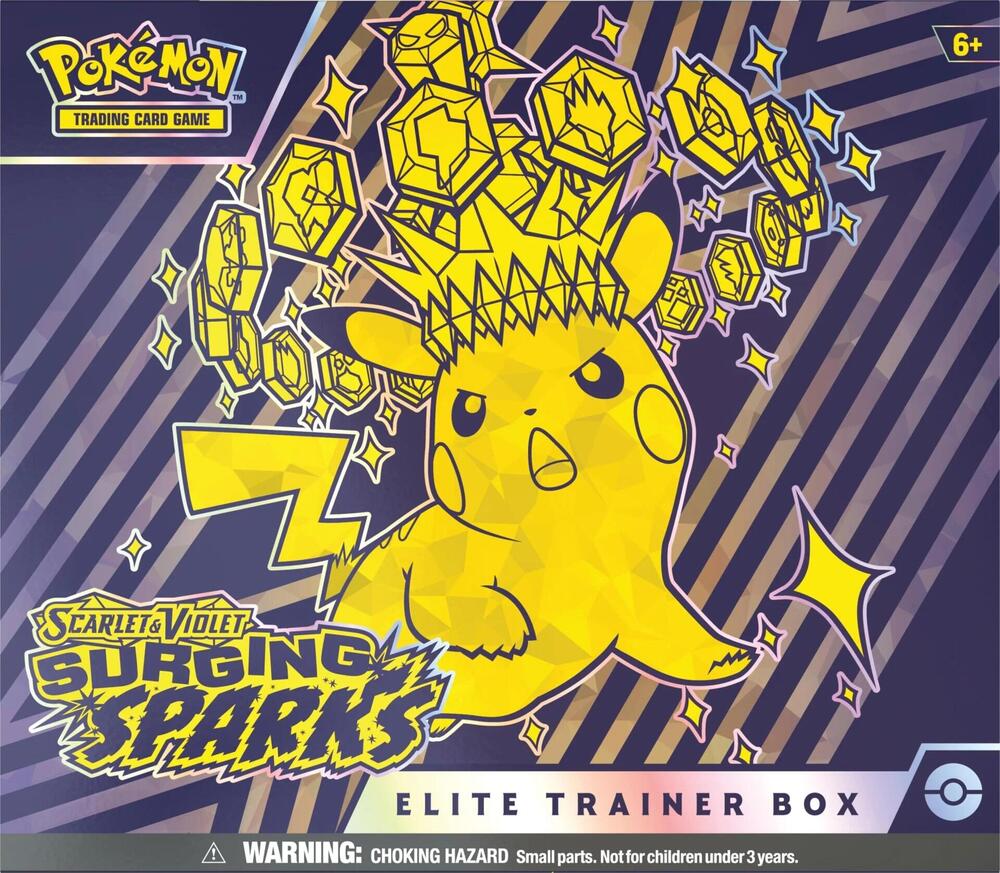 Surging Sparks Elite Trainer Box by Shaibz TCG on MYNTED