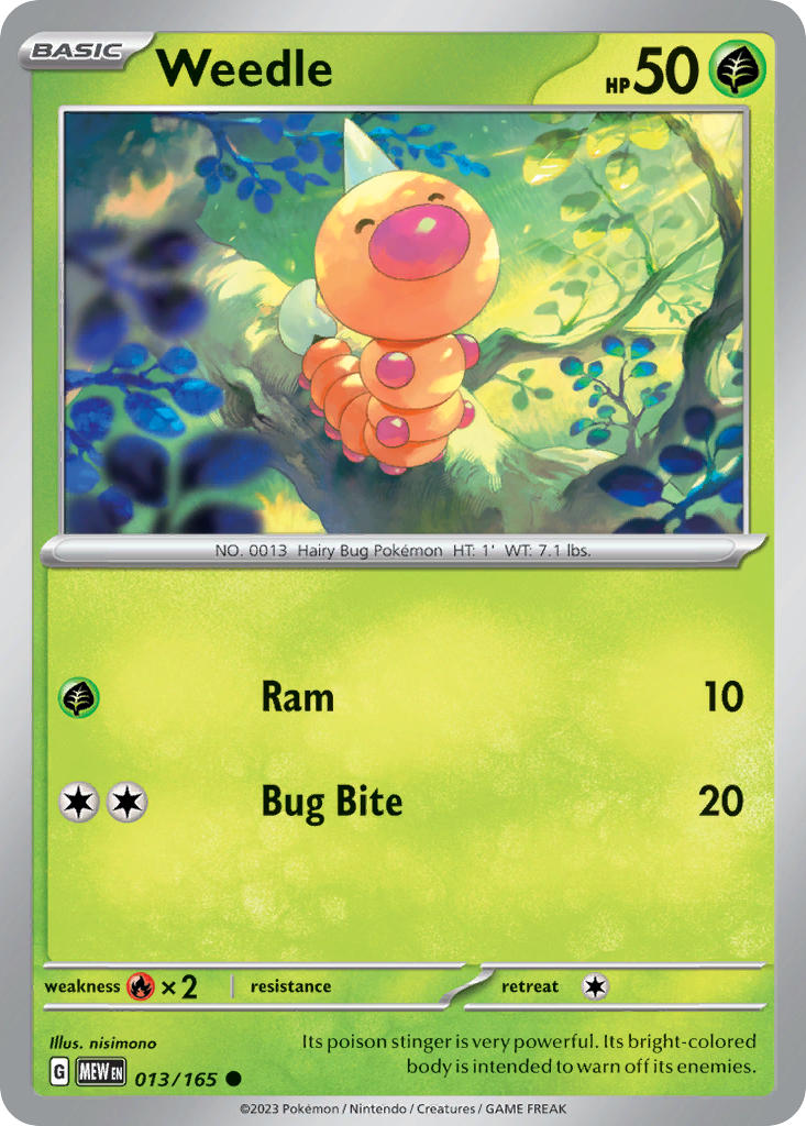 013/165 Weedle - 151 (MEW)