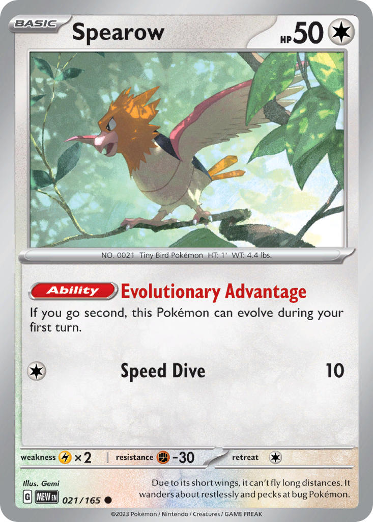021/165 Spearow - 151 (MEW)