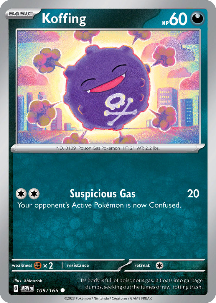 109/165 Koffing - 151 (MEW)