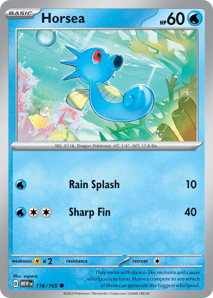 116/165 Horsea - 151 (MEW)