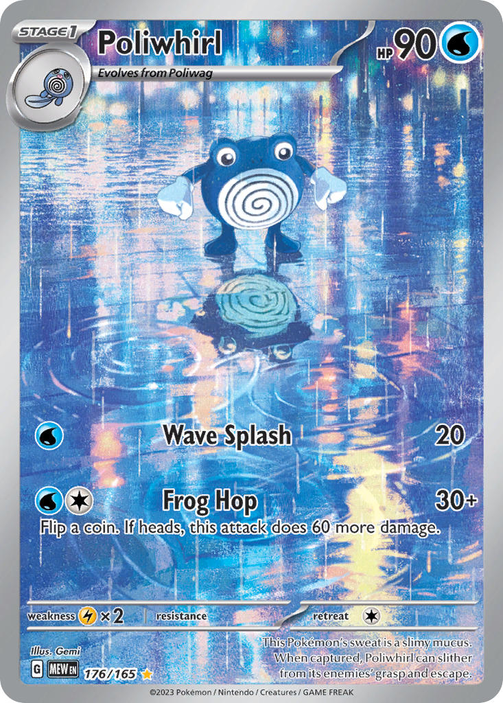 Pokémon Poliwhirl - 176/165 Illustration Rare