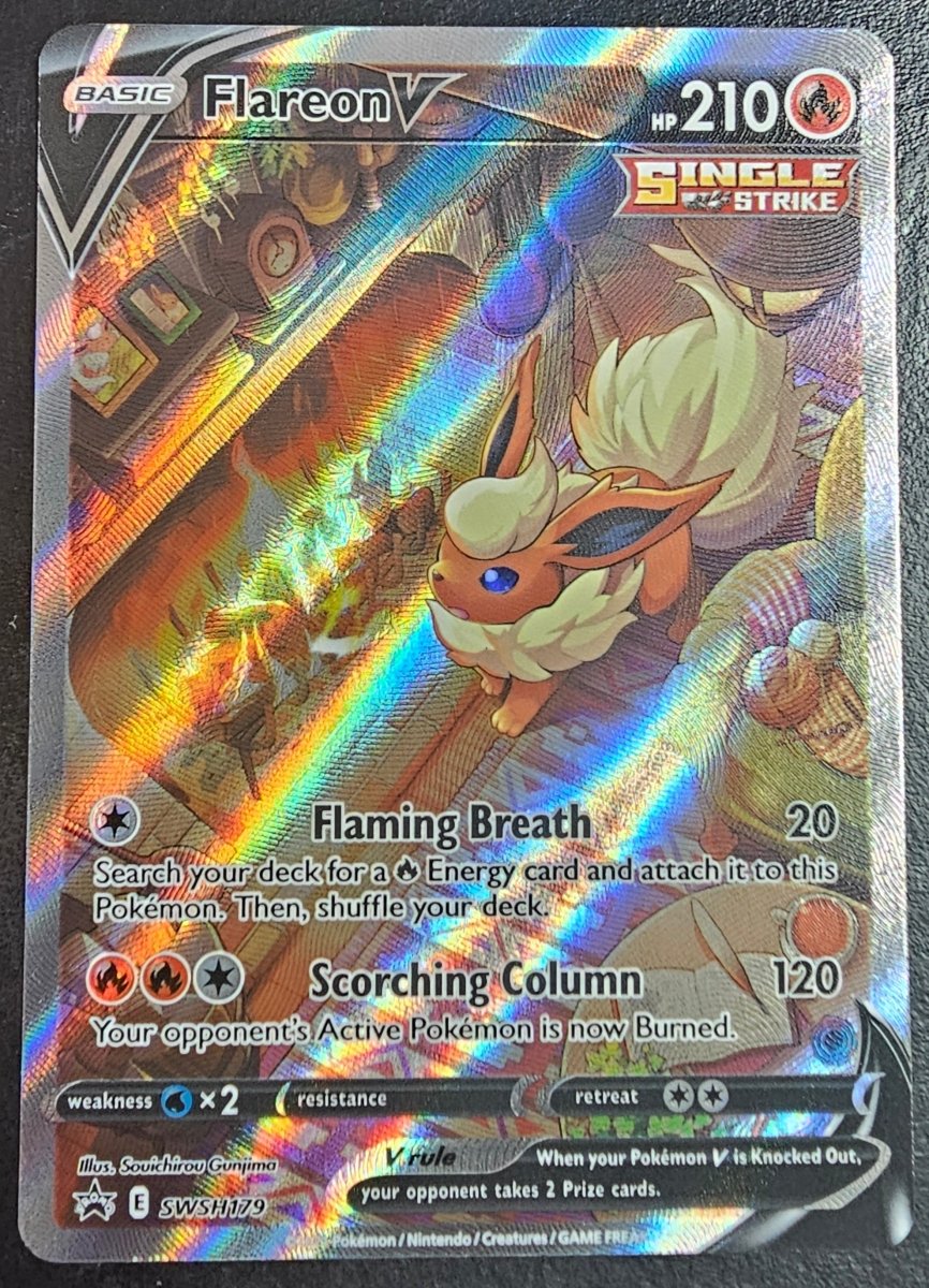 Sword & Shield Promos Flareon V SWSH179 by PlayVault on MYNTED